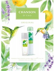 Chanson D'Eau Zestaw dla Kobiet Orginal - dezodorant spray 200 ml + dezodorant naturalny spray 75 ml