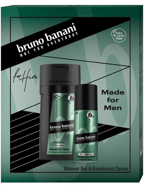 Bruno Banani Zestaw dla Mężczyzn Made for Men – dezodorant spray 150 ml + żel pod prysznic 250 ml