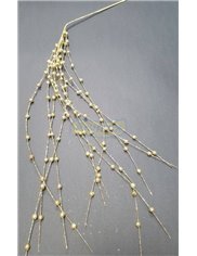 Gałązka Brokatowa Złote Kulki Sztuczny Dodatek Dekoracja (70 cm) 1 szt