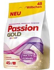 Passion Gold Proszek do Prania Tkanin Kolorowych Professional (45 prań) 2,7 kg (DE)