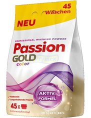Passion Gold Proszek do Prania Tkanin Kolorowych Professional (45 prań) 2,7 kg (DE)