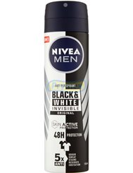 Nivea Men Black & White Invisible Original 48h Antyperspirant w Sprayu dla Mężczyzn 150 ml