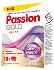 Passion Gold Proszek do Prania Tkanin Kolorowych Professional (10 prań) 0,6 kg (DE)