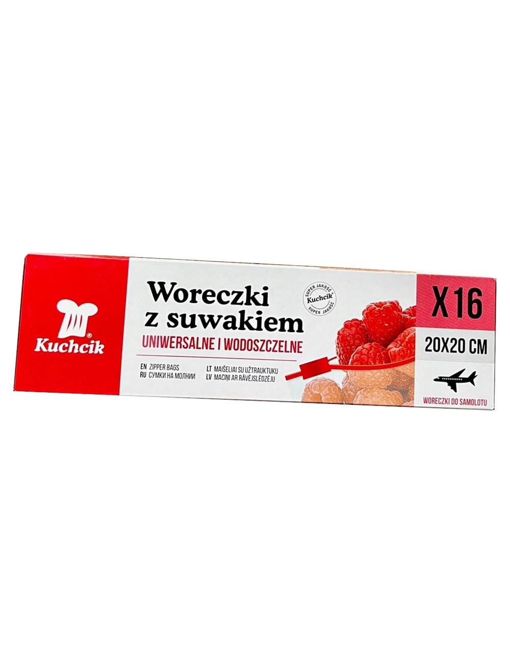 Kuchcik Woreczki z Suwakiem 20 x 20 cm (16 sztuk) - do przechowywania produktów spożywczych