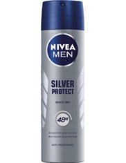 Nivea Men Antyperspirant w Sprayu dla Mężczyzn Antybakteryjny Silver Protect 150 ml