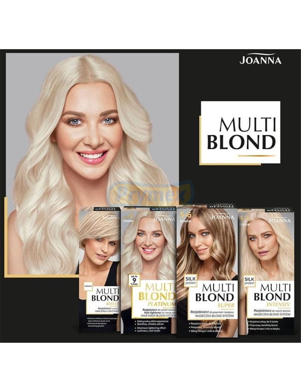 Joanna Multi Blond Rozjaśniacz do Włosów do 9 Ton