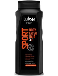 Luksja Men Żel pod Prysznic dla Mężczyzn Sport (3-w-1) 500 ml