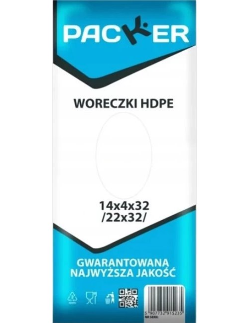 Woreczki Hdpe 14x4x32 (22x32) 1000 szt