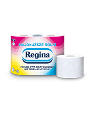 Regina Papier Toaletowy Najdłuższe Rolki 2-warstwowy Celuloza (4x 480 listków)