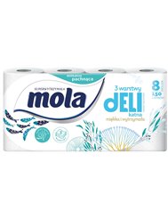 Mola Papier Toaletowy 3-warstwowy DELIkatna Morska (8 rolek)