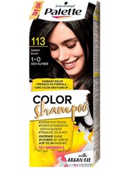 Palette Color Shampoo Szampon Koloryzujący Czarny 113 z Olejkiem Arganowym 50 ml