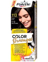 Palette Color Shampoo Szampon Koloryzujący Czarny 113 z Olejkiem Arganowym 50 ml