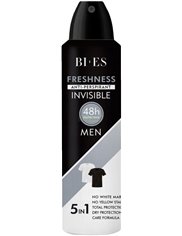 Bi-es Antyperspirant Spray dla Mężczyzn 5-w-1 Freshness Invisible 150 ml
