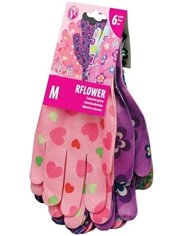 Rękawice Ochronne Nylonowe (rozmiar M) Damskie Flower 6 par