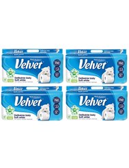 Velvet Papier Toaletowy Delikatnie Biały 3-warstwowy Celuloza Zestaw (4 x 8 rolek)