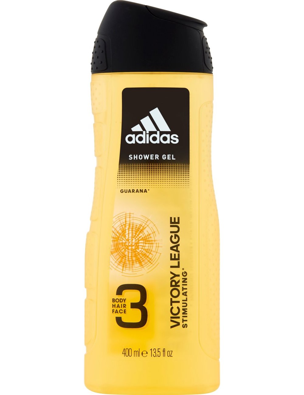 Adidas Żel pod Prysznic do Mycia Ciała, Włosów i Twarzy 3-w-1 dla Mężczyzn z Guaraną Victory League 400 ml