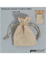Woreczki Jutowe Eco (7x10 cm) 6 szt