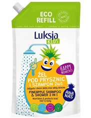 Luksja Kids Żel pod Prysznic i Szampon Zapas 2-w-1 Ananas 750 ml