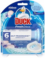 Duck Krążki Żelowe do Toalety Marine Fresh Disc 36 ml (uchwyt + 6 krążków)