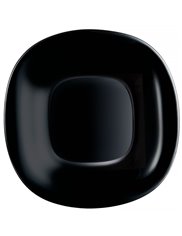 Talerz Deserowy (19,5 cm) Kwadrat Czarny Carine Noir Luminarc 6 szt