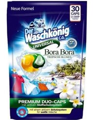 Waschkönig Kapsułki do Prania Uniwersalne Tropikalne Kwiaty Bora Bora 30 szt (DE)