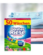 WeiBer Riese Proszek do Prania Tkanin Kolorowych (50 prań) 2,75 kg (DE)