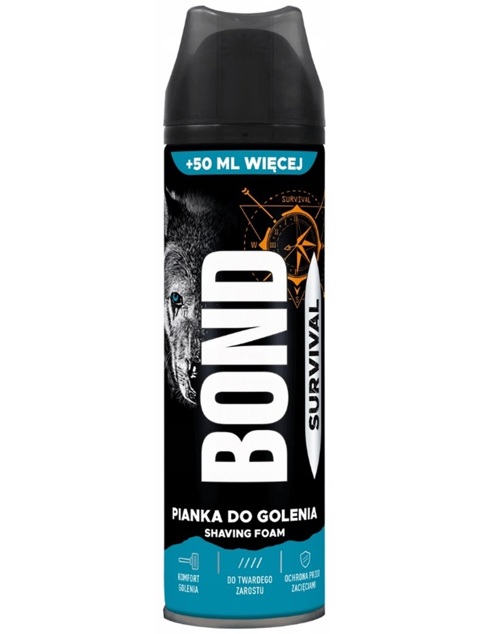Bond Pianka do Golenia dla Mężczyzn Survival 250 ml