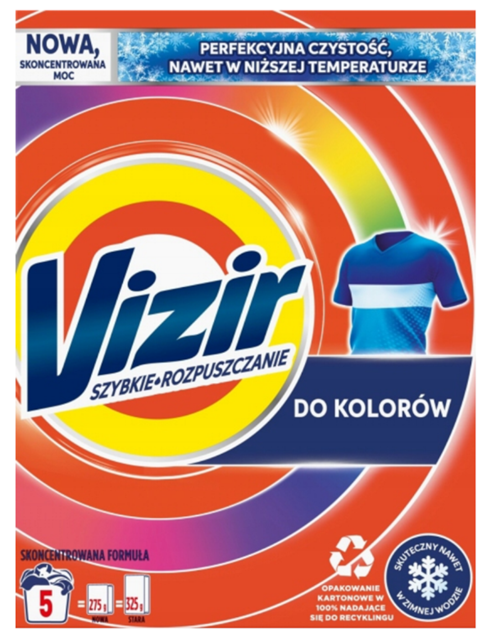 Vizir Color Skoncentrowany Proszek do Prania Tkanin Kolorowych 275 g (5 prań)