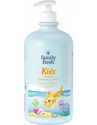 Family Fresh  Szampon i Żel pod Prysznic dla Dzieci 2-w-1 Kids 1L
