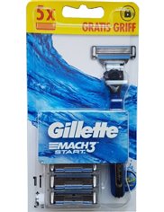 Gillette Maszynka do Golenia dla Mężczyzn Mach 3 Start + 5 Wkładów (3 ostrza) 1 szt
