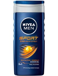 Nivea Żel pod Prysznic dla Mężczyzn 3-w-1 Sport 250 ml