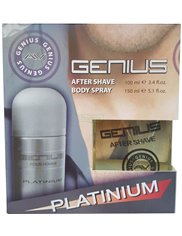 Genius Zestaw dla Mężczyzn Platinium – płyn po goleniu 100 ml + dezodorant 150 ml