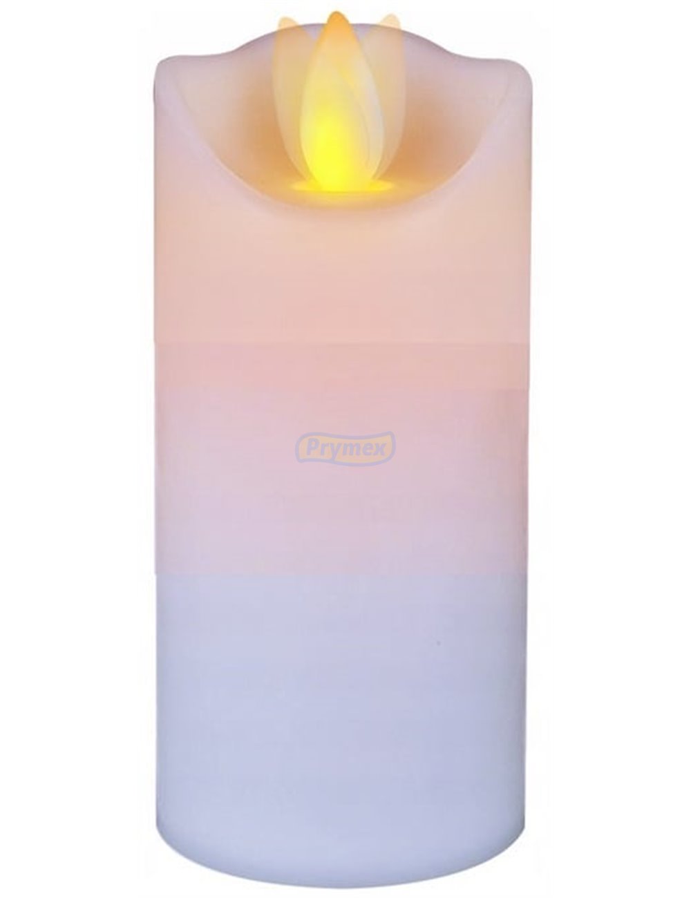 Świeca LED (5x12,5 cm) Ruchomy Płomień Biała Cortina 1 szt