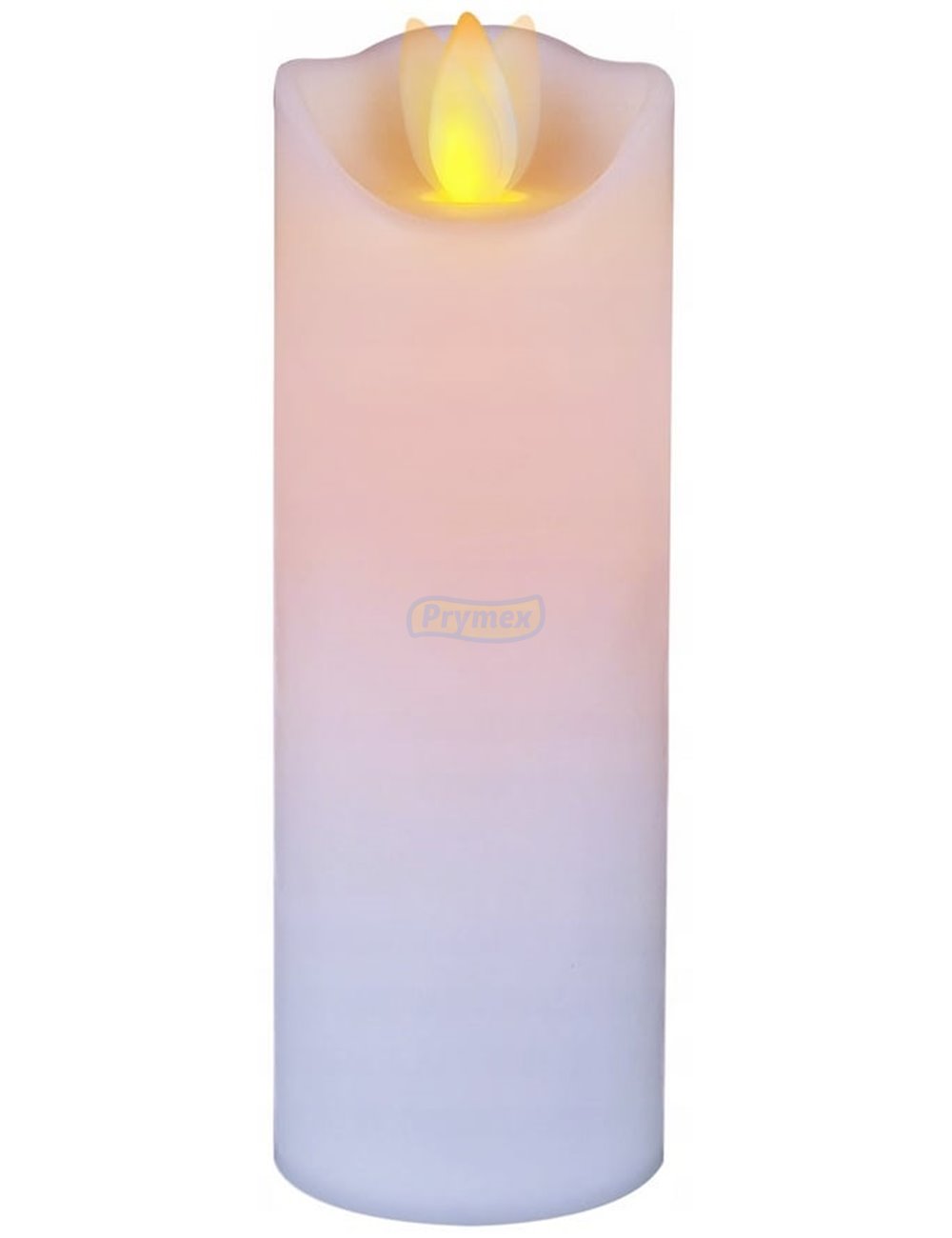 Świeca LED (5x17,5 cm) Ruchomy Płomień Biała Cortina 1 szt