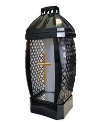 Znicz Lampion (30 cm) Kapliczka Lustrzana Ażurowa 1 szt