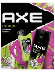 Axe Zestaw dla Mężczyzn  Epic Fresh – Dezodorant Spray 150 ml + Żel pod Prysznic 250 ml