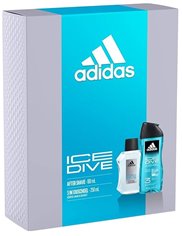 Adidas Zestaw dla Mężczyzn Ice Dive - Woda po Goleniu 100 ml + Żel pod Prysznic 250 ml