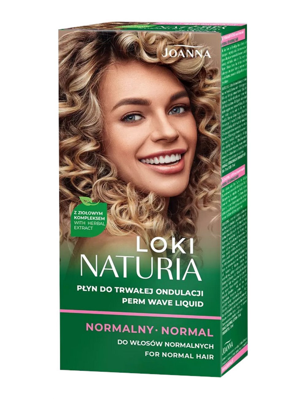 Joanna Naturia Loki Płyn do Trwałej Ondulacji do Włosów Normalnych 75 ml + Utrwalacz 75 ml