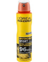 Loreal Antyperspirant dla Mężczyzn w Sprayu Invincible Sport 150 ml 