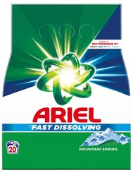 Ariel Proszek do Prania Tkanin Białych i Kolorowych Mountain Spring 1,1 kg (20 prań)
