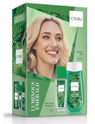 C-Thru Zestaw dla Kobiet Luminous Emerald – Deo Body Spray 75 ml + Żel pod Prysznic 250 ml
