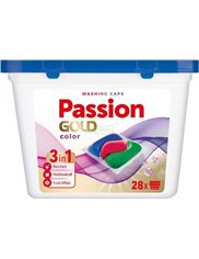 Passion Gold Kapsułki do Prania Tkanin Kolorowych 3-in-1 28 szt