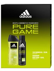 Adidas Zestaw dla Mężczyzn Pure Game – żel pod prysznic 3-w-1 250 ml + dezodorant body spray 150 ml