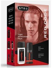STR8 Zestaw dla Mężczyzn Red Code – dezodorant z atomizerem 85 ml + dezodorant spray 150 ml