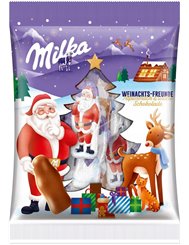 Milka Cukierki Mini Mikołaje z Czekolady Mlecznej 120 g (DE)