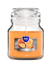 Świeca Zapachowa w Szkle z Wieczkiem Mała Pomarańcza Aura  (~ 28 h) 1 szt