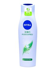 Nivea Care Express 2-w-1 Szampon z Odżywką Ułatwiający Rozczesywanie do Wszystkich Typów Włosów 250 ml - z ekstraktem z akacji