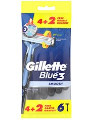Gillette Blue-3 Smooth Maszynki do Golenia 6 szt