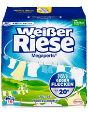 Weisser Riese Proszek do Prania Tkanin Uniwersalny Megaperls 1,14 kg (19 prań)