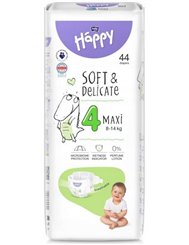 Bella Happy Pieluszki Jednorazowe dla Dzieci Maxi 8-14 kg (rozmiar 4) 44 szt